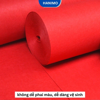 Thảm nỉ 3mm HANIMO HA22 - Chống thấm, chống trượt, decor phòng khách và văn phòng