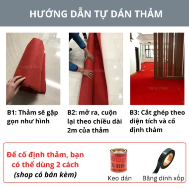 Thảm nỉ 3mm HANIMO HA22 - Chống thấm, chống trượt, decor phòng khách và văn phòng