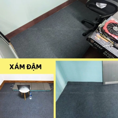 Thảm nỉ 3mm trơn 1 màu dạng cuộn - Giá rẻ 7.900đ, phù hợp văn phòng và sự kiện
