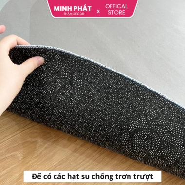 Thảm nỉ Bali họa tiết Bắc Âu và cổ điển, êm mịn, phù hợp phòng khách, phòng ngủ - Minh Phát P14 - Giá 240.000