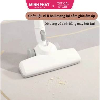 Thảm nỉ Bali họa tiết Bắc Âu và cổ điển, êm mịn, phù hợp phòng khách, phòng ngủ - Minh Phát P14 - Giá 240.000