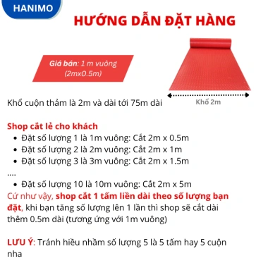 Thảm nỉ đa năng 3mm lót sàn phòng khách & văn phòng - HANIMO HA22 22.900₫
