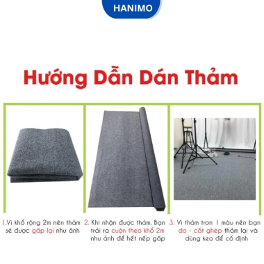 Thảm nỉ đa năng 3mm lót sàn phòng khách & văn phòng - HANIMO HA22 22.900₫