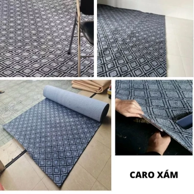 Thảm nỉ dày 5mm hoa văn - Chống cháy, không trơn trượt, sàn nhà, văn phòng, sự kiện Kim Huệ