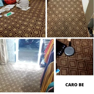 Thảm nỉ dày 5mm hoa văn - Chống cháy, không trơn trượt, sàn nhà, văn phòng, sự kiện Kim Huệ
