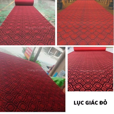 Thảm nỉ dày 5mm hoa văn - Chống cháy, không trơn trượt, sàn nhà, văn phòng, sự kiện Kim Huệ