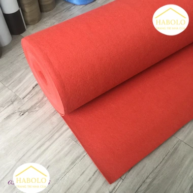 Thảm nỉ Đỏ 5mm 2m - Cắt mét vuông theo yêu cầu | Hòa Tốc HCM Giá 49.500₫