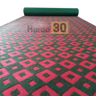 Thảm nỉ hoạ tiết quả trám đỏ Jacquard 04 khổ 2m - Giá rẻ 9.500 VND, giảm mạnh