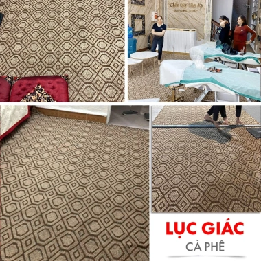 Thảm nỉ JACQUARD dày hoa văn 2m Chống cháy, không trơn trượt, giá ưu đãi 9.700 VND