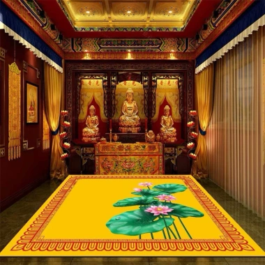 Tham nì li Bali cao cấp hoạ tiết 5D cho phòng thờ - Giá chỉ 270.000 VND, giảm 59.400 VND