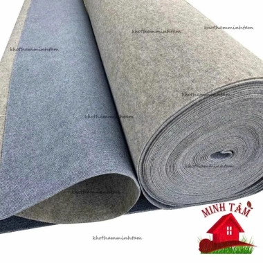 Thảm nỉ lót sàn 5mm dạng cuộn - Hoa văn đẹp, giá rẻ 25.000₫ cho phòng khách, văn phòng, sự kiện 5 Thảm nỉ lót sàn 5mm dạng cuộn - Hoa văn đẹp, giá rẻ 25.000₫ cho phòng khách, văn phòng, sự kiện 5