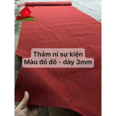 Thảm nỉ sự kiện Đen COMBO 10m2 dày 3mm - Giá ưu đãi 250.000₫