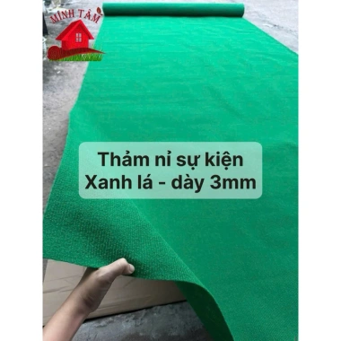 Thảm nỉ sự kiện Đen COMBO 10m2 dày 3mm - Giá ưu đãi 250.000₫