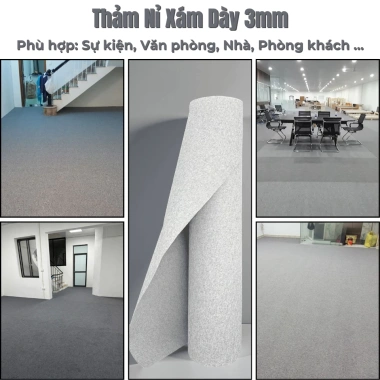 Thảm Nỉ Vân Trơn Đỏ 1mm Dày - Giá ưu đãi 58k cho Tiệc Cưới, Sân Khấu, Hội Trường, Triển Lãm