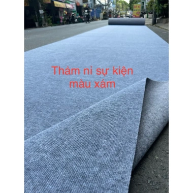 Thảm nỉ xám Combo 10m2 2x5m - Trải sự kiện, văn phòng, sân khấu, giá chỉ 240.000