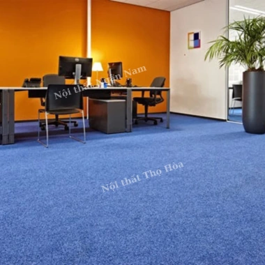 Thảm nỉ xanh dương 2m - Trải sàn văn phòng sang trọng, giá ưu đãi 69.000 VND 4