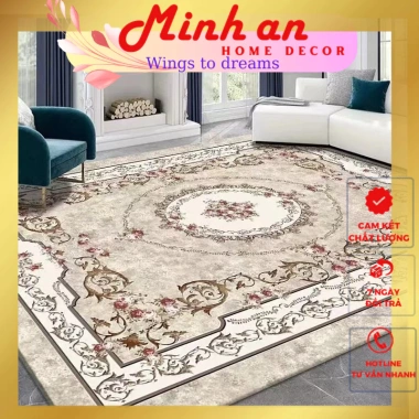 Thảm Panama lông cừu 1.6x2.3 và 2x3 - Siêu mềm, ấm áp, dễ vệ sinh, phòng khách, phòng ngủ - Giá ưu đãi 960.000₫