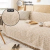Thảm Picnic Bắc Âu Dễ Thương KENHOME - Khăn Trải Sofa Họa Tiết Màu Trơn, Ren Tua Rua, Giá ưu đãi 105.000 VND 9