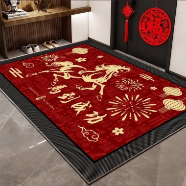 Thảm Sàn Đỏ Lễ Hội Năm Ngựa 2.026 - Loại Bụi, Bán Buôn Giá Ưu Đãi 123.859 VND