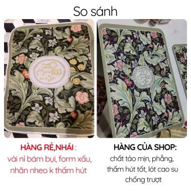 Thảm sàn nhà bếp cao su chống trơn vải tảo cát thấm hút nước - Chỉ 73.000₫