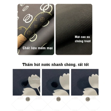 Thảm sàn nhà bếp cao su chống trơn vải tảo cát thấm hút nước - Chỉ 73.000₫