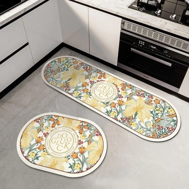 Thảm sàn nhà bếp cao su chống trơn vải tảo cát thấm hút nước - Chỉ 73.000₫