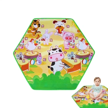 Thảm tập bò bé hình lục giác - Chống trượt, chống thấm, Giá ưu đãi 133.100đ