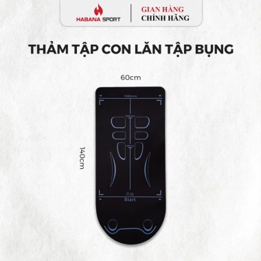 Thảm Tập Bụng Con Lăn Habana Sport - Hỗ Trợ Gym, Yoga, Cardio, Giảm Giá 85k