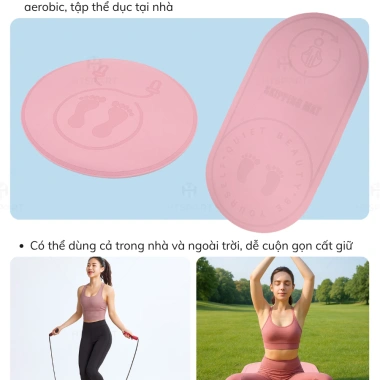 Thảm tập thể thao Yoga & Nhảy dây, chống trượt, giảm còn 149.000₫ (giá gốc 183.270₫)