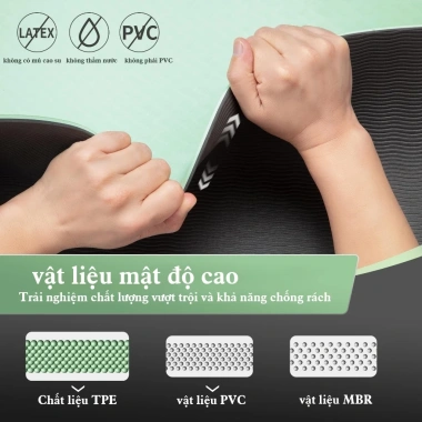 Thảm tập yoga dày chống trượt - Phù hợp tập thể dục, nhảy, giảm còn 199.000 VND