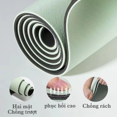 Thảm tập yoga dày chống trượt - Phù hợp tập thể dục, nhảy, giảm còn 199.000 VND 6 Thảm tập yoga dày chống trượt - Phù hợp tập thể dục, nhảy, giảm còn 199.000 VND 6