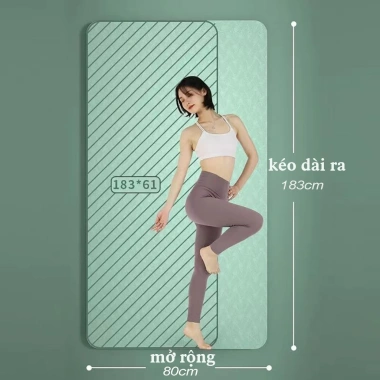 Thảm tập yoga dày chống trượt - Phù hợp tập thể dục, nhảy, giảm còn 199.000 VND 9 Thảm tập yoga dày chống trượt - Phù hợp tập thể dục, nhảy, giảm còn 199.000 VND 9