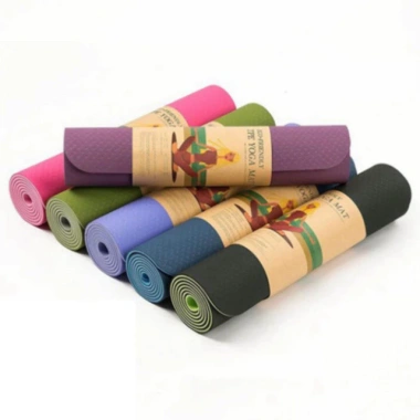 Thảm tập yoga, gym TPE 6mm/8mm 2 lớp cao cấp chống trơn trượt - HGHOME, chỉ 79.000₫