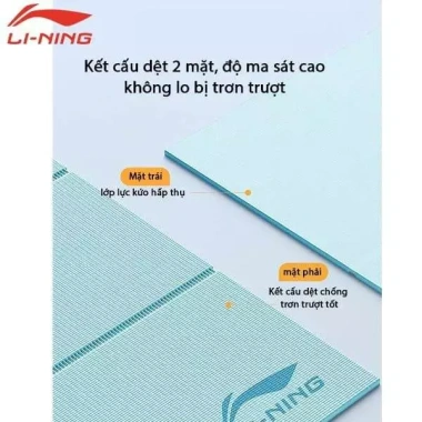 Thảm tập Yoga LINING chính hãng - Siêu nhẹ, không trượt, dày 6mm, giá chỉ 360.000₫ (Giá gốc 453.600₫) 3
