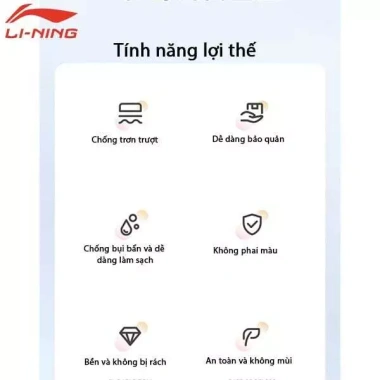 Thảm tập Yoga LINING chính hãng - Siêu nhẹ, không trượt, dày 6mm, giá chỉ 360.000₫ (Giá gốc 453.600₫) 5