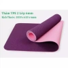 Thảm tập Yoga TPE 2 lớp dày 0.6cm – Cao cấp, không trơn, chống thấm, nhiều màu, chỉ 99.000₫ 2