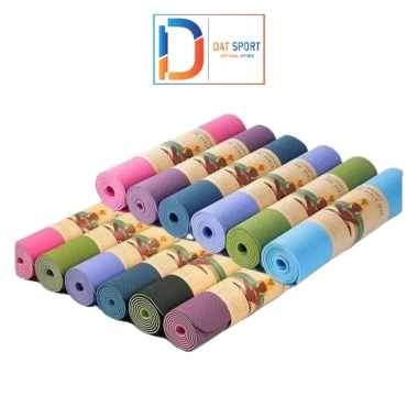 Thảm TPE 2 Lớp 8mm T82 - Chống Trơn, Không Mùi, Dùng Tập Gym và Yoga, Giá 130k