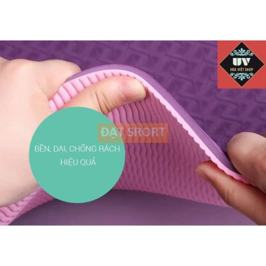 Thảm TPE 2 Lớp 8mm T82 - Chống Trơn, Không Mùi, Dùng Tập Gym và Yoga, Giá 130k