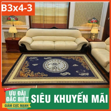 Thảm trải sàn Bali 3x4m phòng khách - Siêu mềm, sang trọng, giá giảm 1.289.000₫