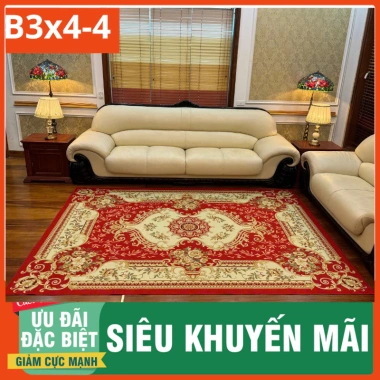 Thảm trải sàn Bali 3x4m phòng khách - Siêu mềm, sang trọng, giá giảm 1.289.000₫
