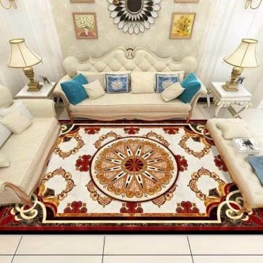 Thảm trải sàn Bali 5D 2x3m hoàng gia đỏ xanh - Giá ưu đãi 169.000 VND