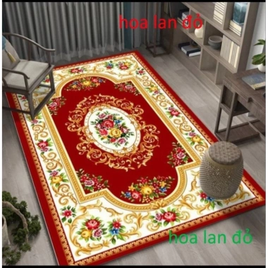 Thảm trải sàn Bali 5D 2x3m hoàng gia đỏ xanh - Giá ưu đãi 169.000 VND