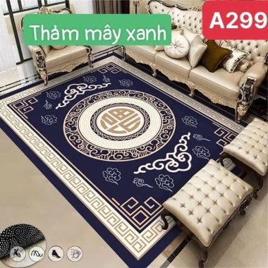 Thảm trải sàn Bali 5D hoa hồng đỏ hoàng gia - 1.6x2.3 & 2x3, giảm giá 159.000₫