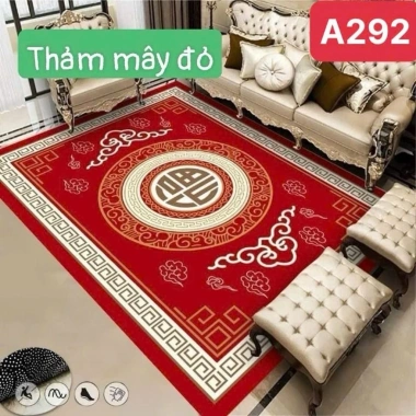 Thảm trải sàn Bali 5D hoa hồng đỏ hoàng gia - 1.6x2.3 & 2x3, giảm giá 159.000₫