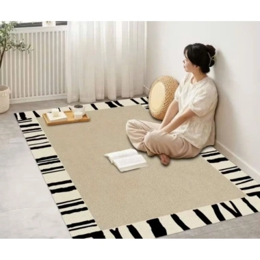 Thảm Trải Sàn Bali 5D Họa Tiết Trơn 1.6x2.3 và 2x3m, Giá Ưu Đãi 149.000đ 4