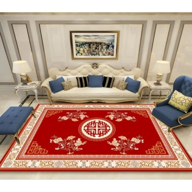 Thảm trải sàn Bali 5D hoàng gia - Hoa văn độc đáo 1.6x2.3 & 2x3m, chỉ 124.000₫