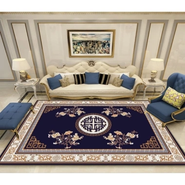 Thảm trải sàn Bali 5D hoàng gia - Hoa văn độc đáo 1.6x2.3 & 2x3m, chỉ 124.000₫