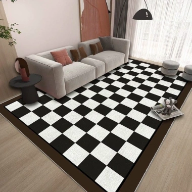 Thảm trải sàn Bali 5D kẻ Châu Âu sang trọng - 1.6x2.3 & 2x3m, giá chỉ 149.000đ
