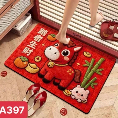 Thảm Trải Sàn Bali 5D Mẫu Tết 2.026 Ảnh Thật Hot Nhất, Kích Thước 1.6x2.3 & 2x3m, Giá 190.000 VND