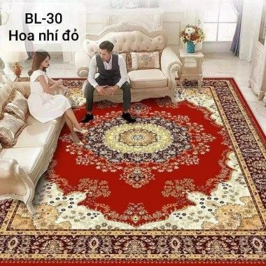 Thảm trải sàn Bali hoàng gia nhí đỏ 1.6x2.3m - Giá chỉ 139.000 VND, giảm mạnh 4
